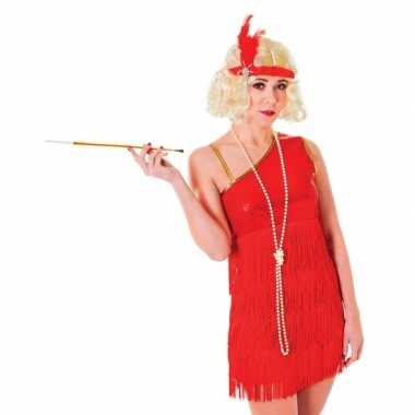 Twenties dames verkleedjurkje robijn rood